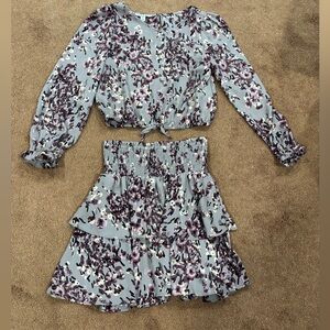 Pippa & Julie Girls Top and skirt 12